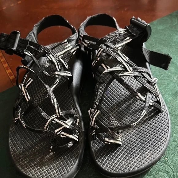 Chaco Black Sandals with Textured Footbed - Picture 7 of 8